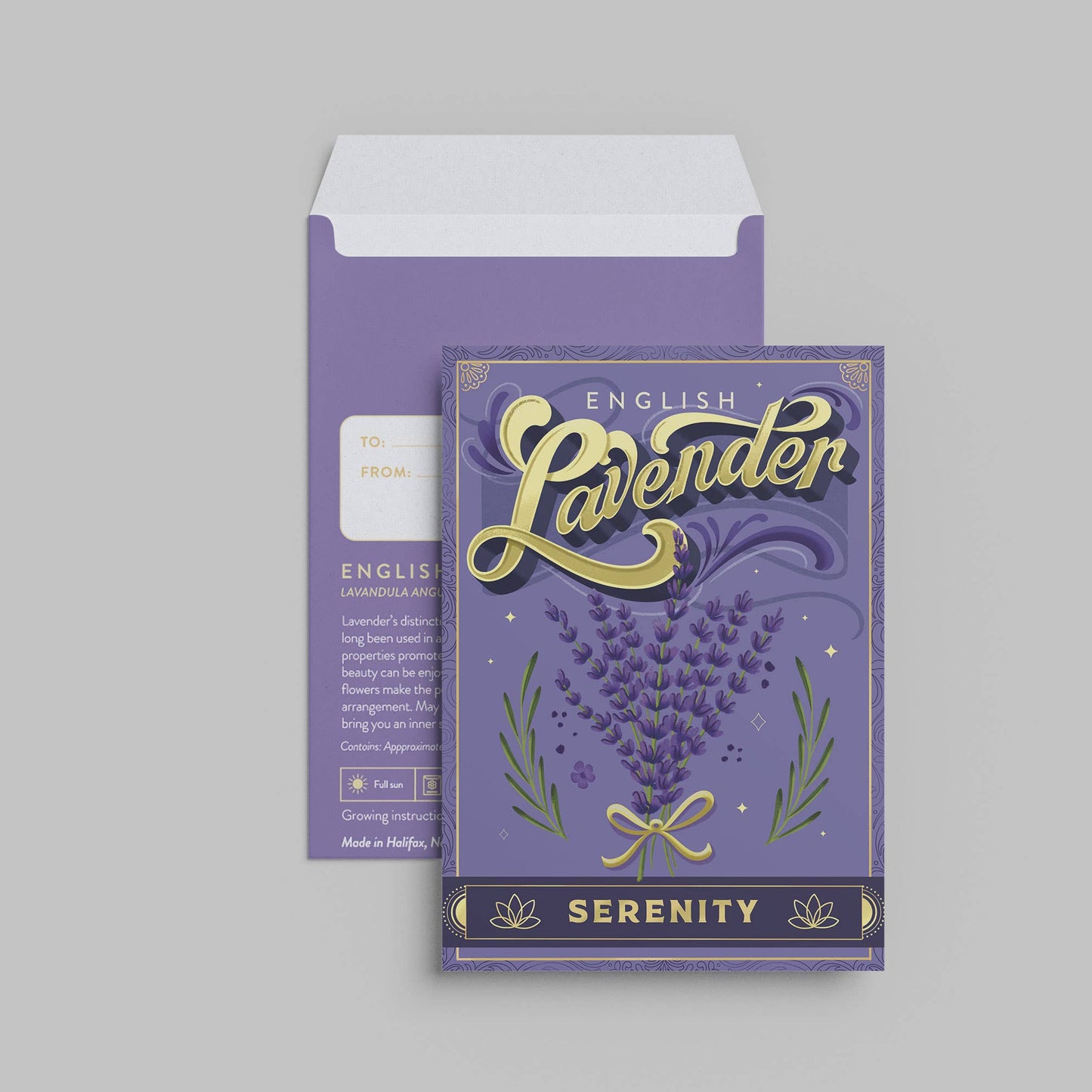 Floriography Seed Packet Countertop Display + 100 Seed Packets