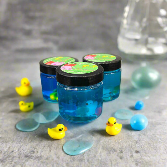 Feeding the Ducks Clear Slime with Tiny Duckies