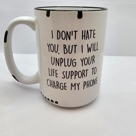 Unplug Your Life Support Farmhouse Mug