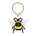 Forest Bee Metal Keyring