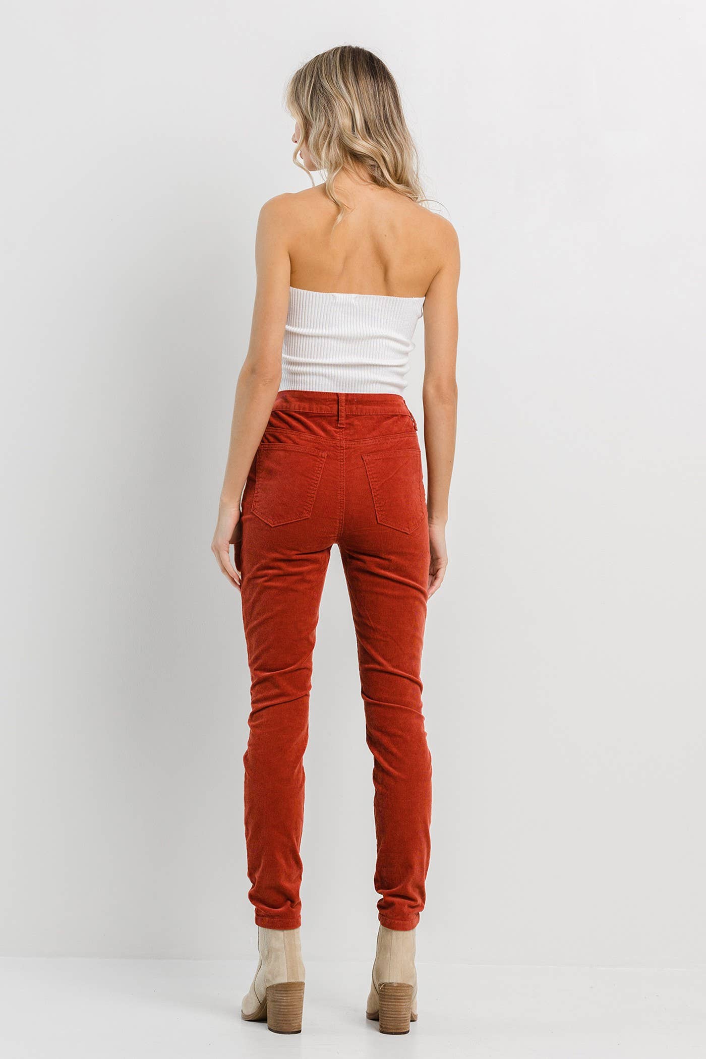 Rust Corduroy Skinny