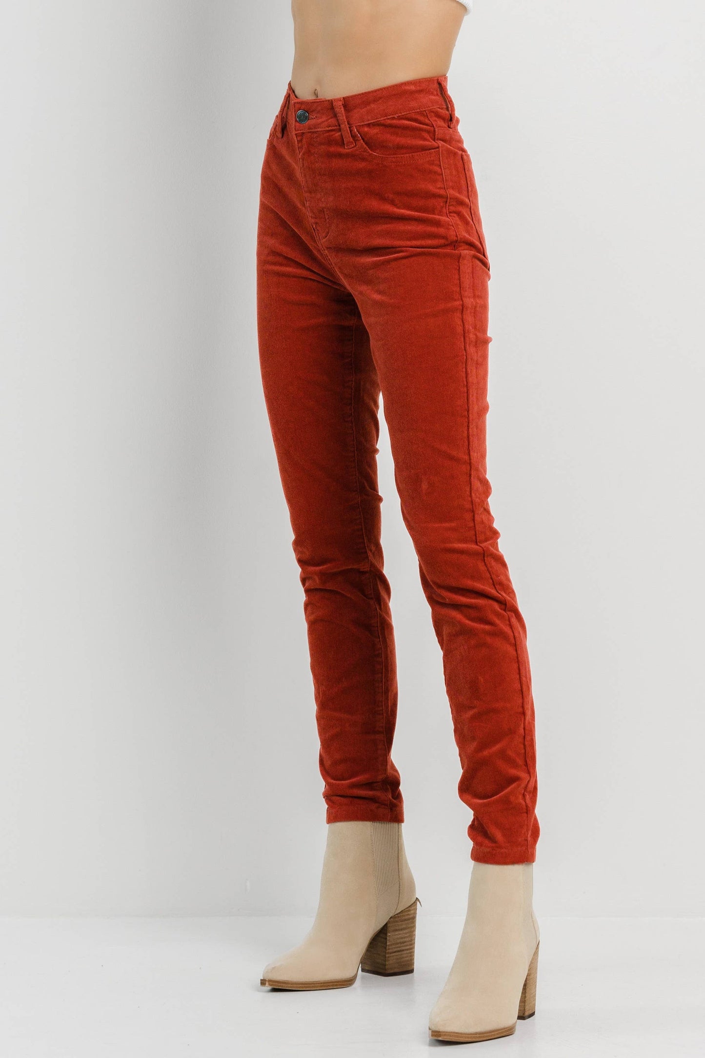 Rust Corduroy Skinny