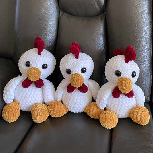 Crocheted chicken