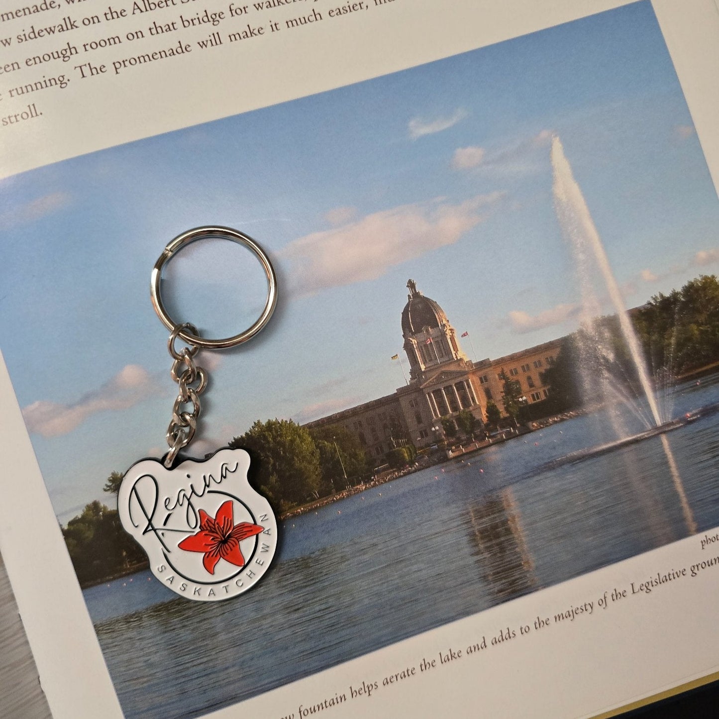 Regina, SK Enamel Keychain