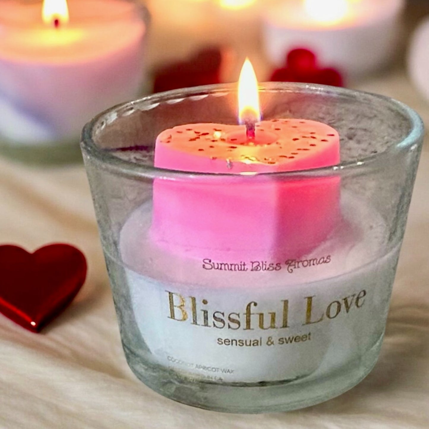 Blissful Love Heart Candle - 3