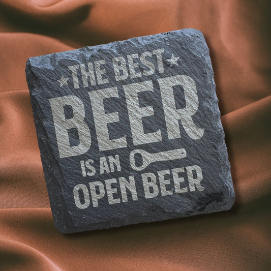 Beer Themed Slate Coaster Set