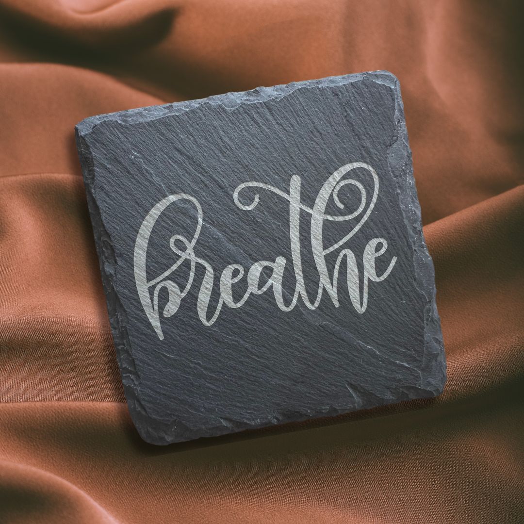 Relax Slate Coaster Set