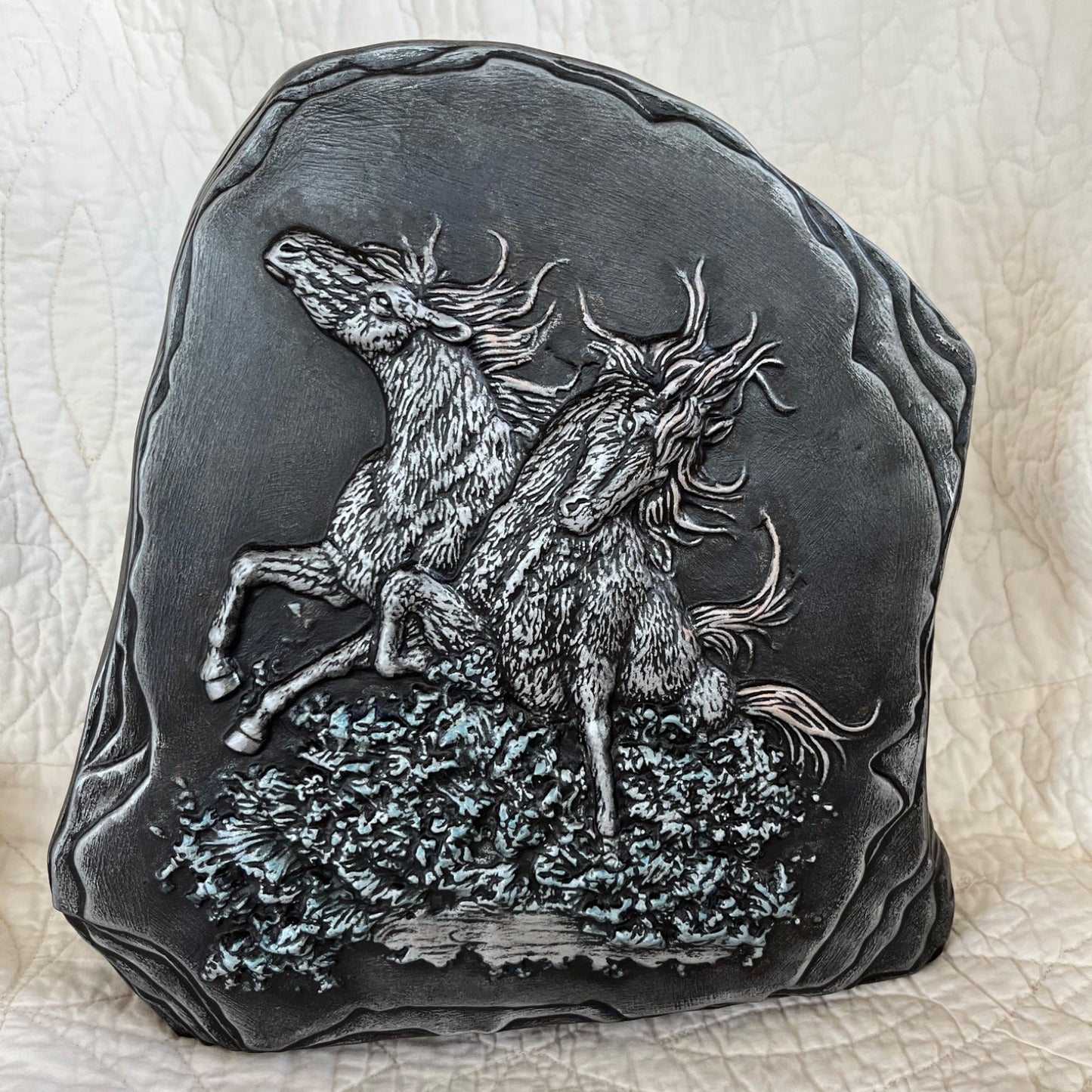 Raised Horses on Rock