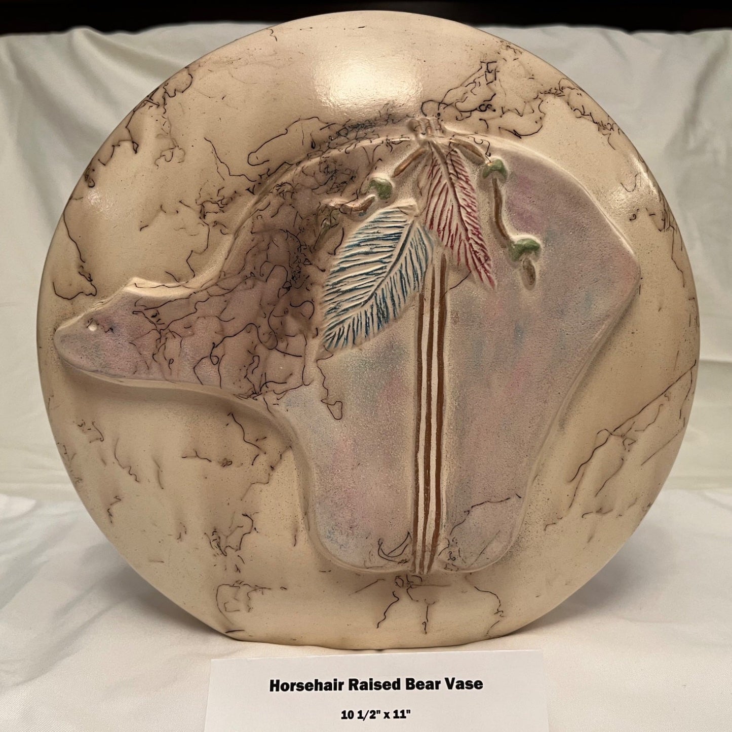 Horsehair Raised Bear Vase