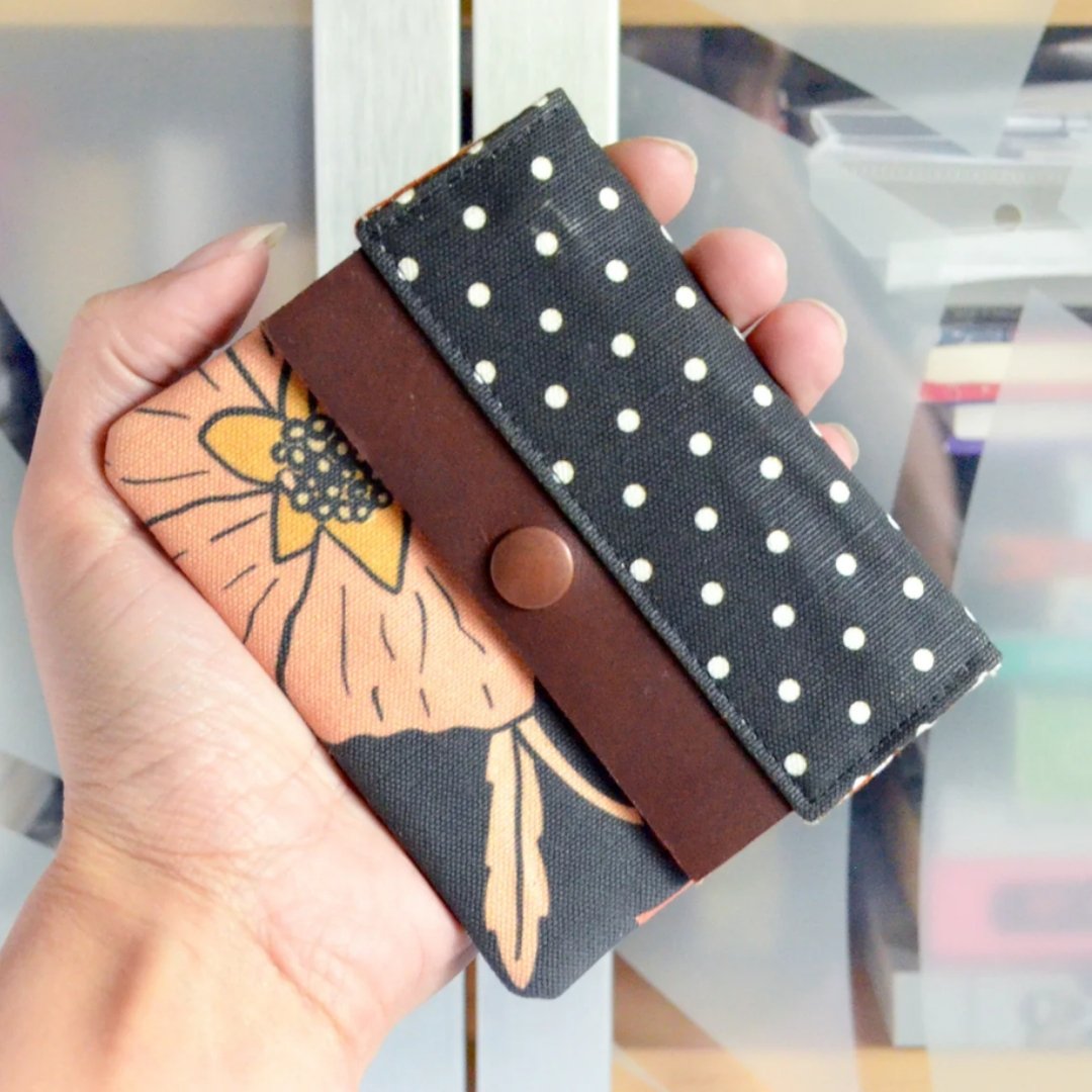 Mini Leather-Snap Wallet