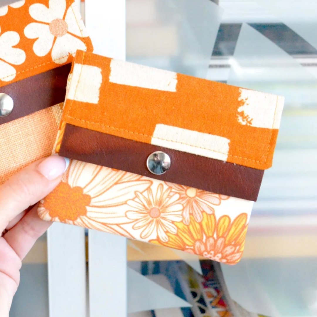 Mini Leather-Snap Wallet