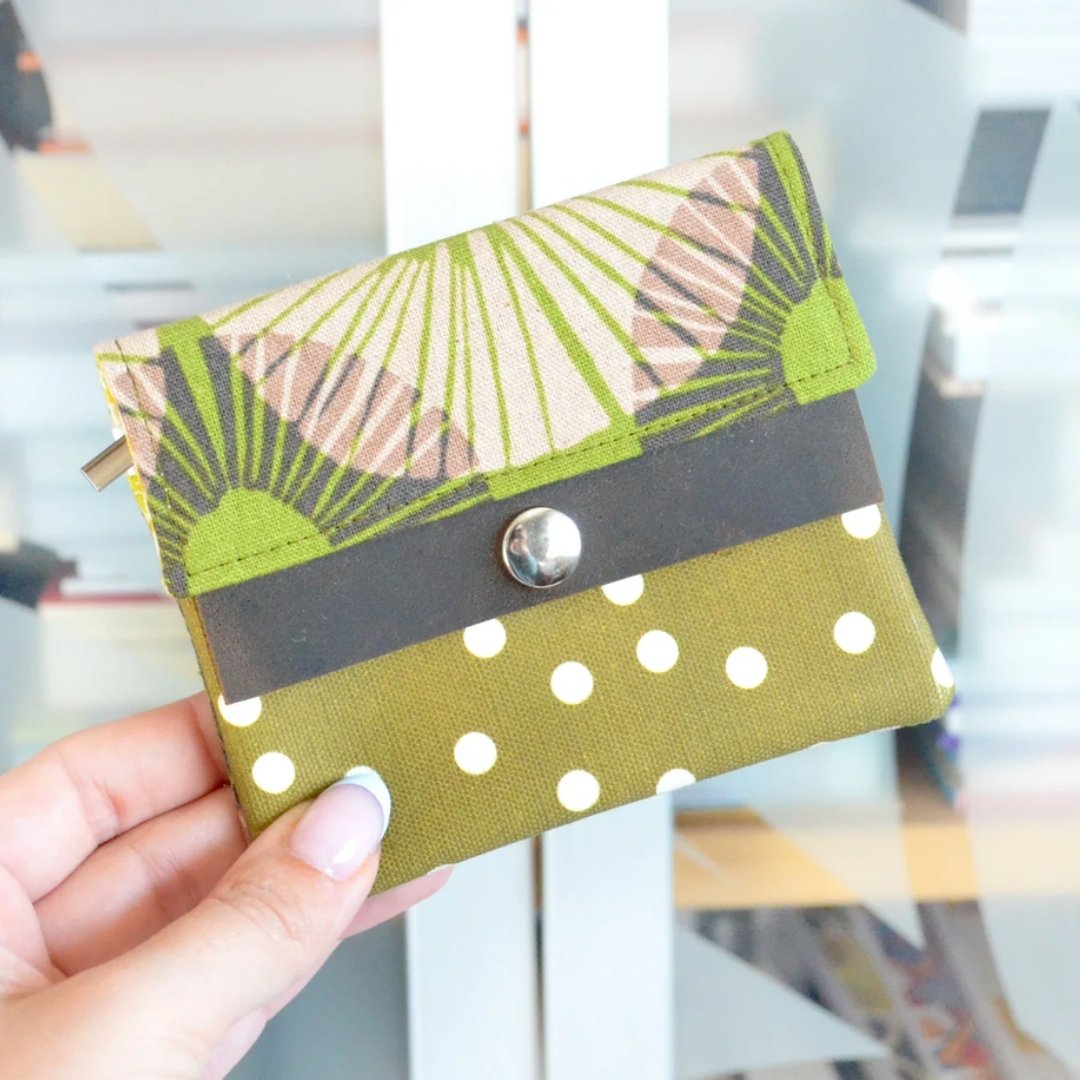 Mini Leather-Snap Wallet