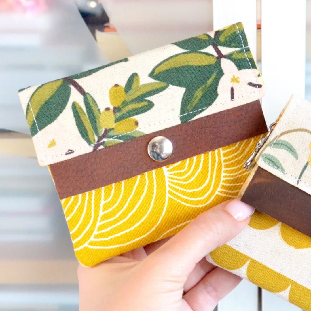 Mini Leather-Snap Wallet