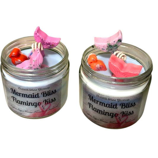 Mermaid Bliss Flamingo Kiss 11 oz Candle