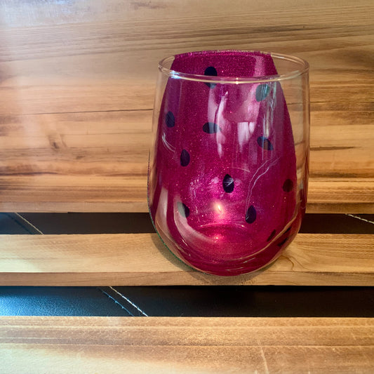 Watermelon Stemless Glass