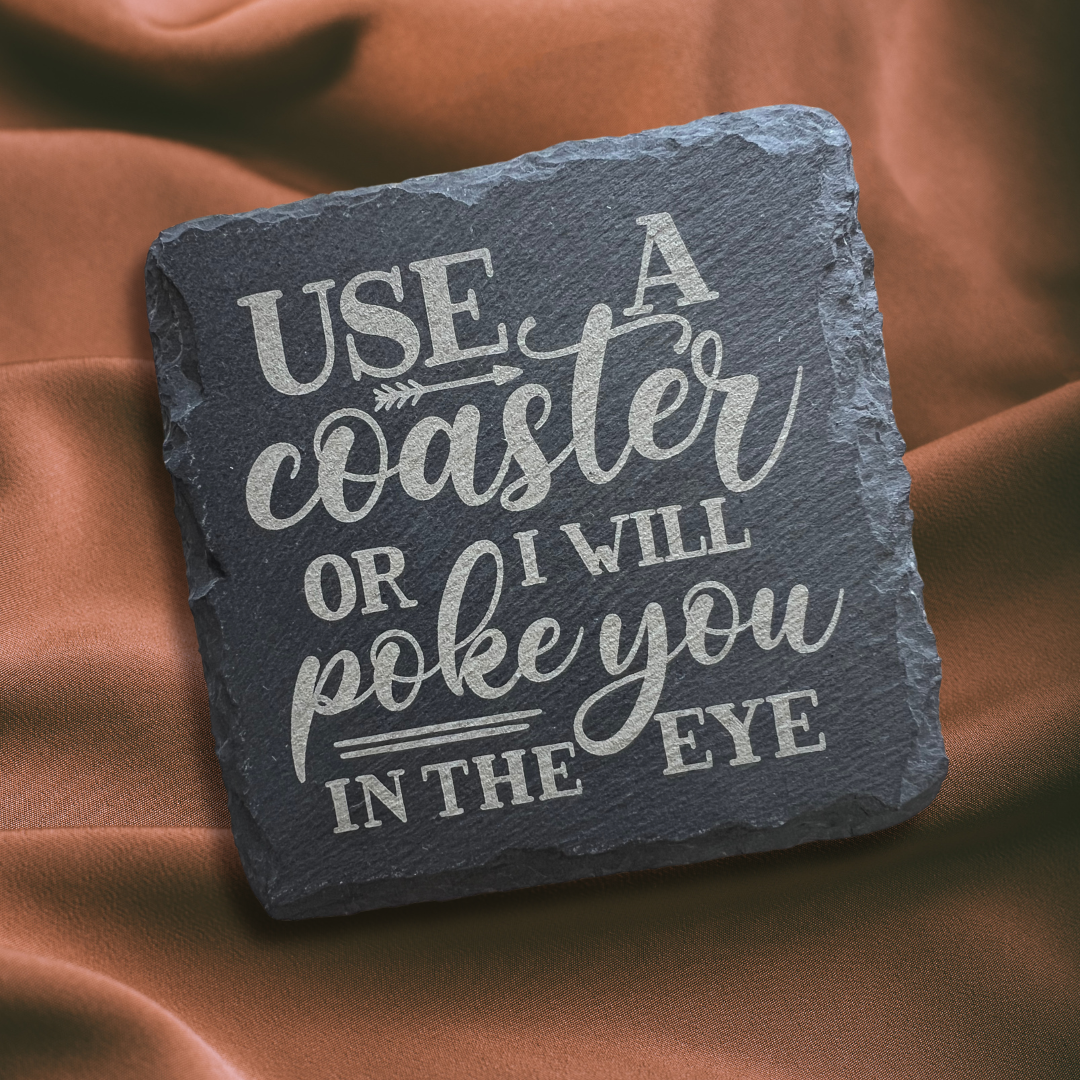 Sarcastic Slate Coaster Set