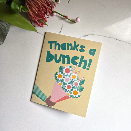 Thanks A Bunch | Thank You | Greeting Card