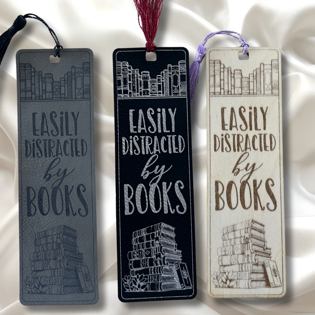 Easily Distracted By Books Bookmark