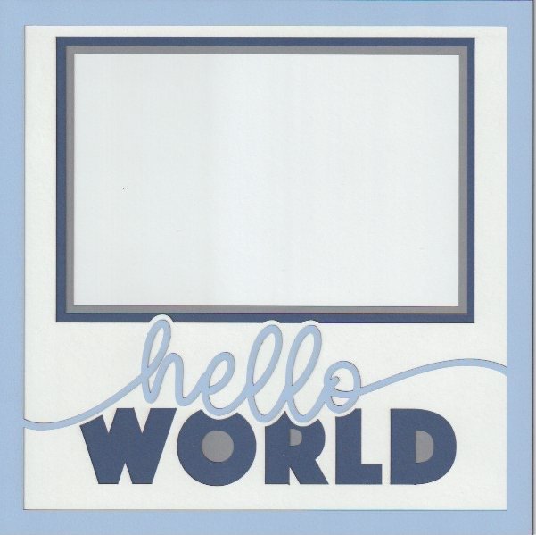 Hello World 8x8 Photo Mat