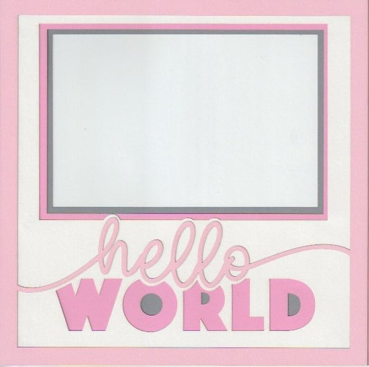 Hello World 8x8 Photo Mat