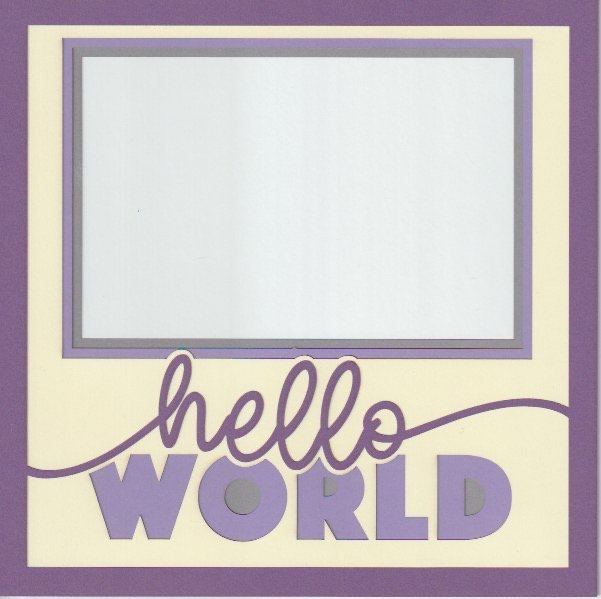 Hello World 8x8 Photo Mat
