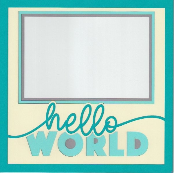 Hello World 8x8 Photo Mat