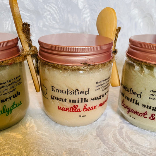 Emulsified Goat Milk Sugar Scrub
