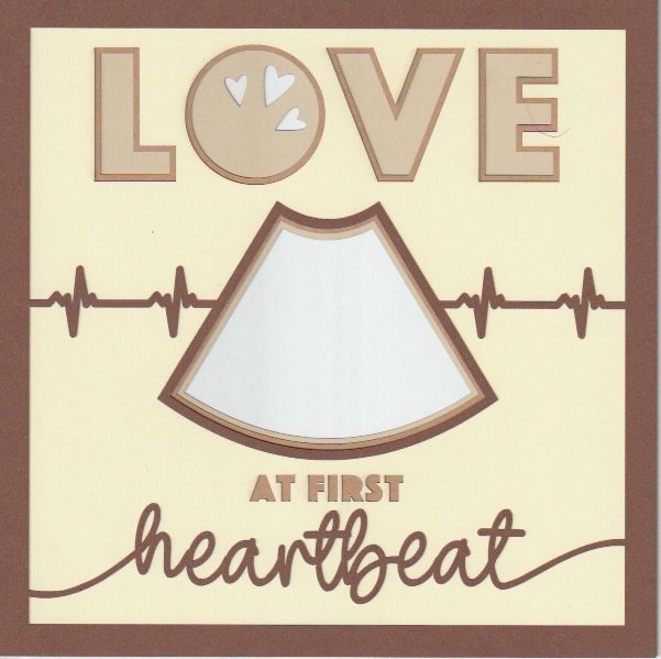 Love At First Heartbeat 8x8 Photo Mat