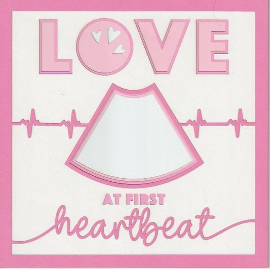 Love At First Heartbeat 8x8 Photo Mat