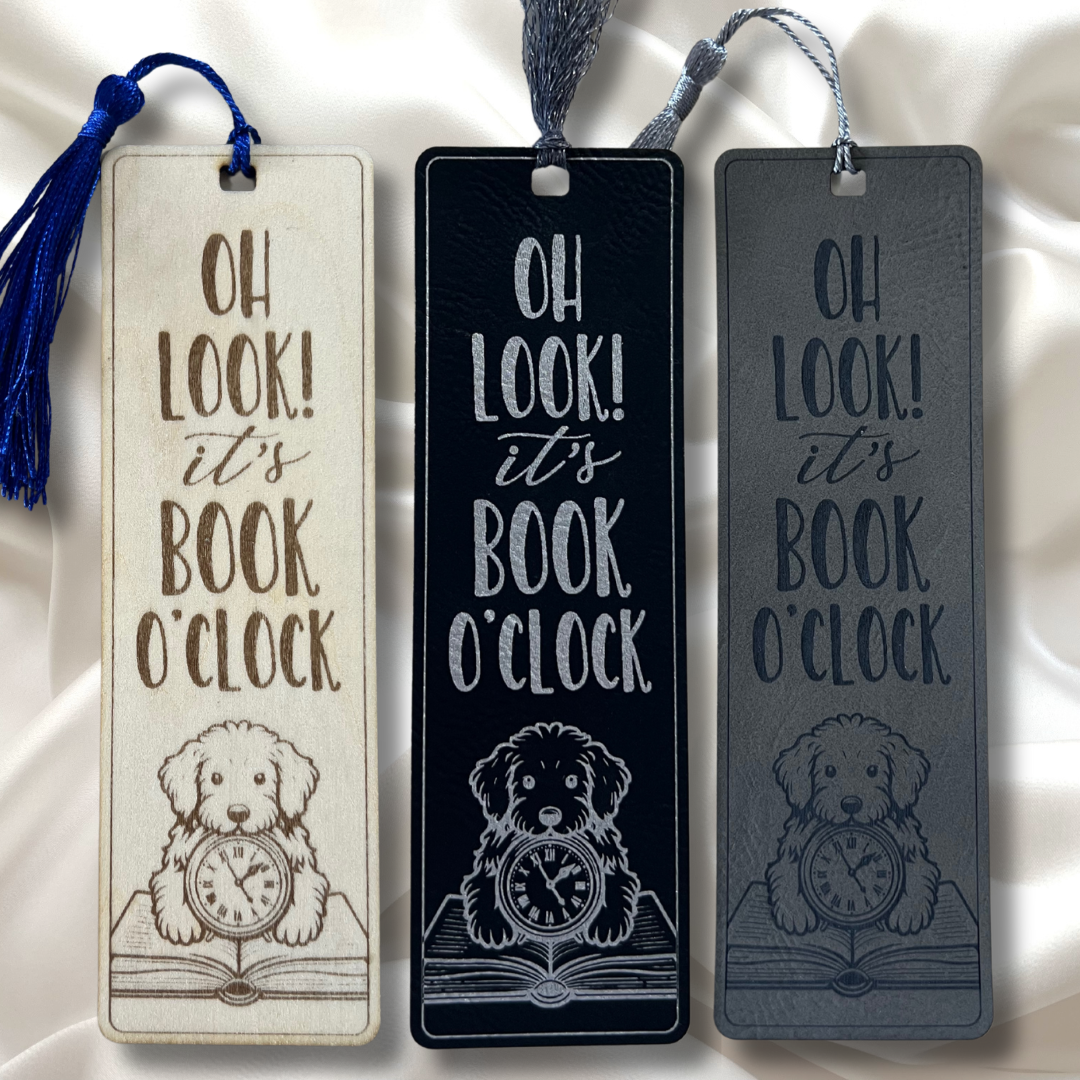 Oh Look It's Book O'Clock Bookmark