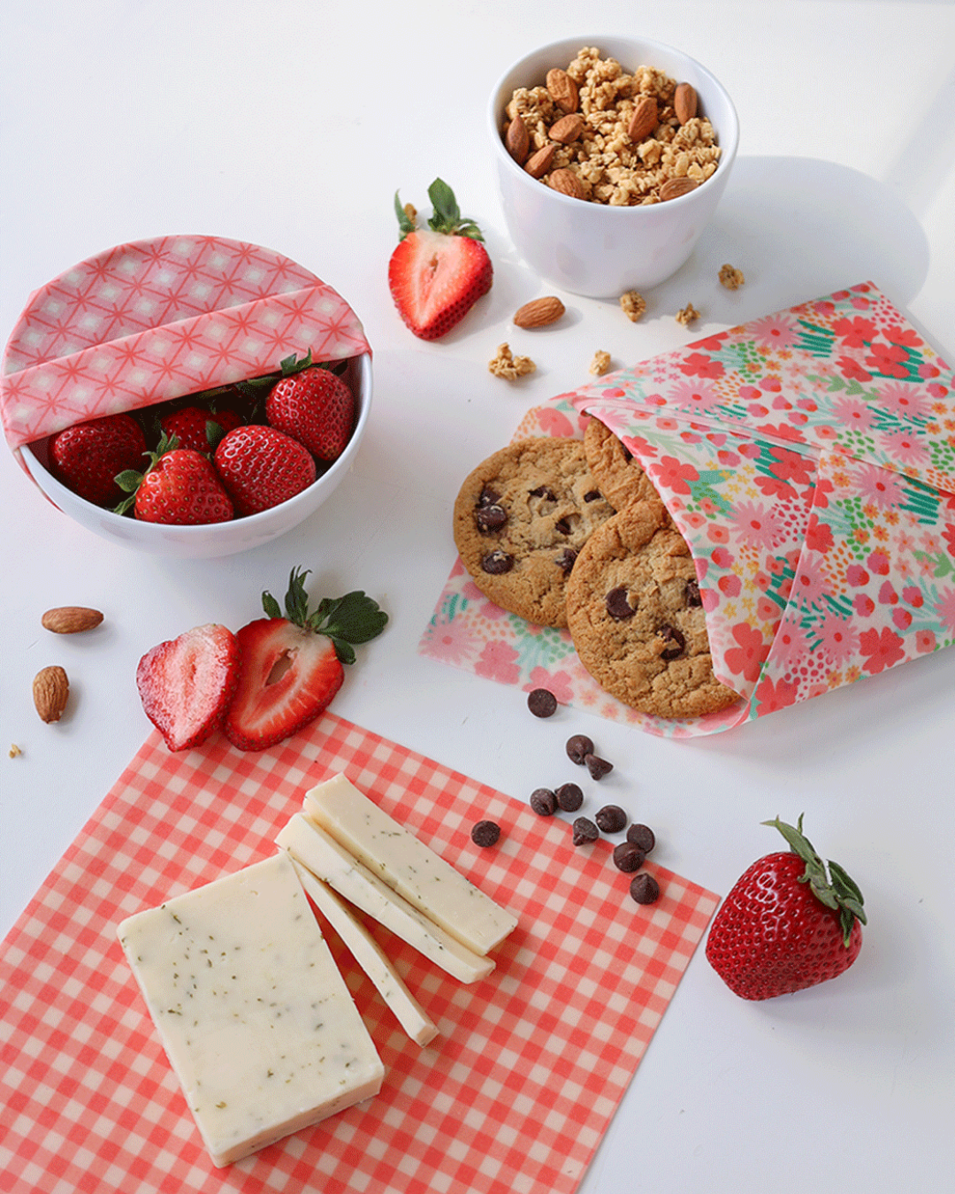 Beeswax Wrap Variety Set - Pink