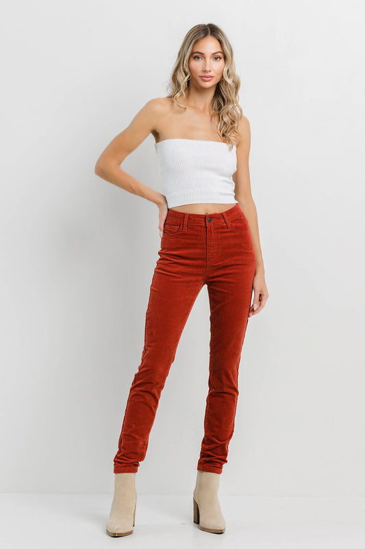 Rust Corduroy Skinny