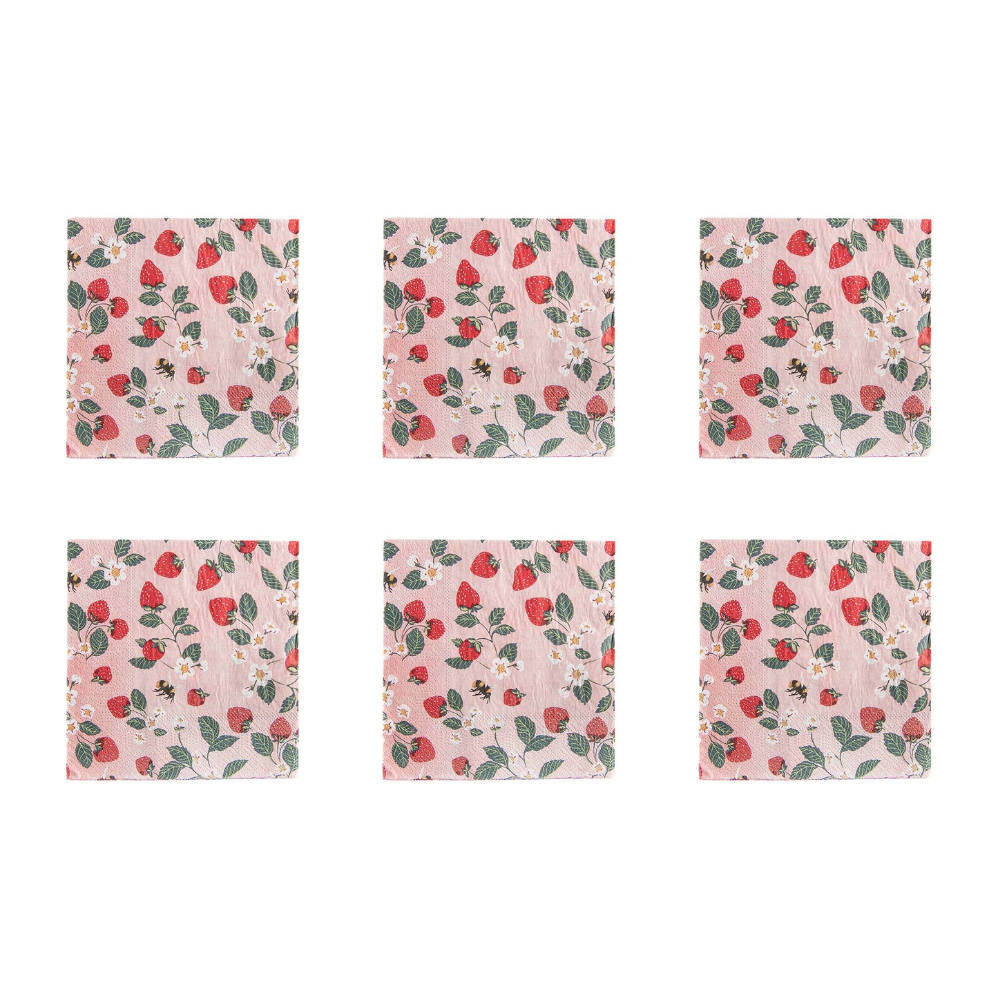 20pk Luncheon 3 Ply Napkin (Strawberry Patch)