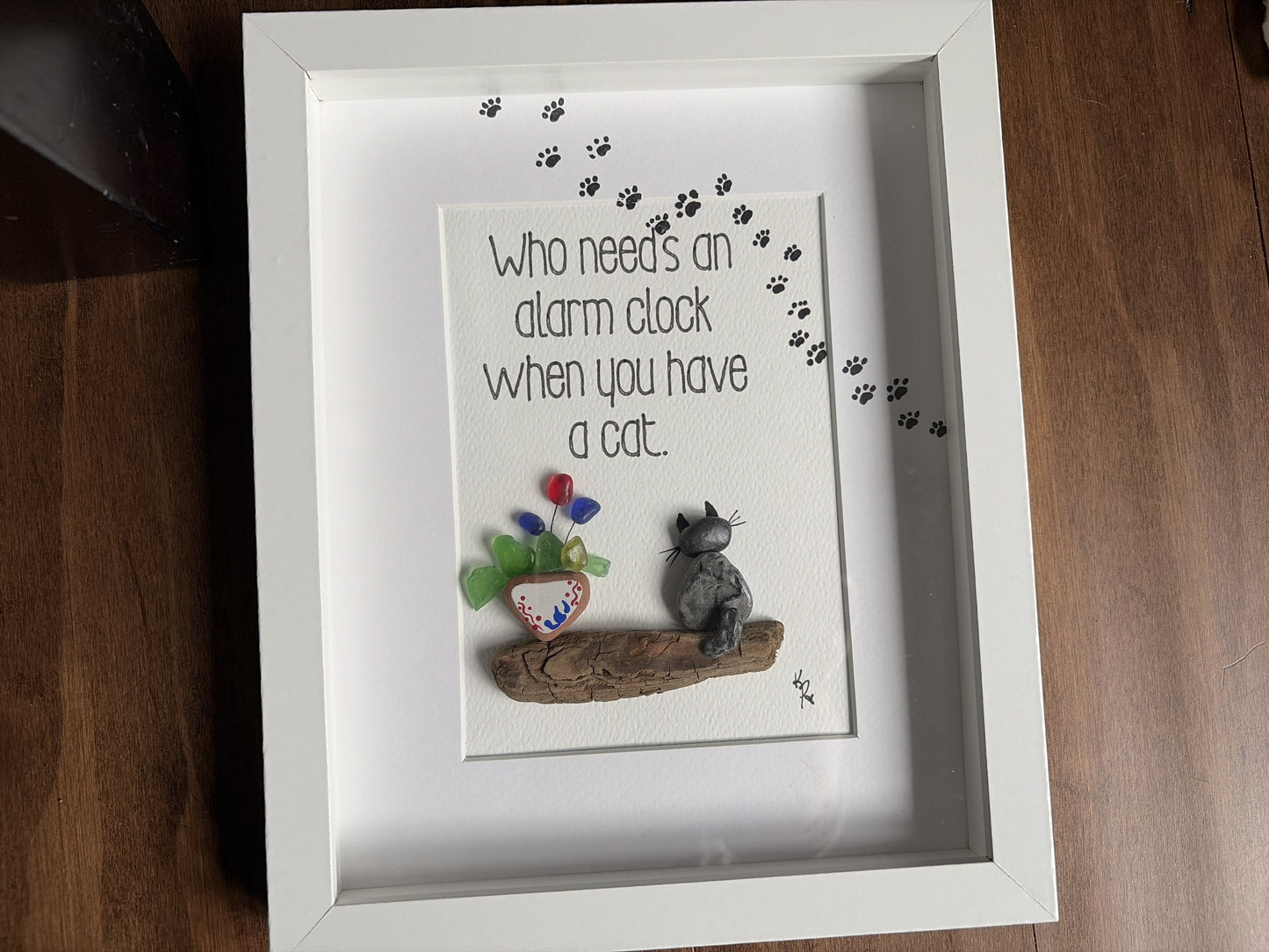 8x10 white framed art