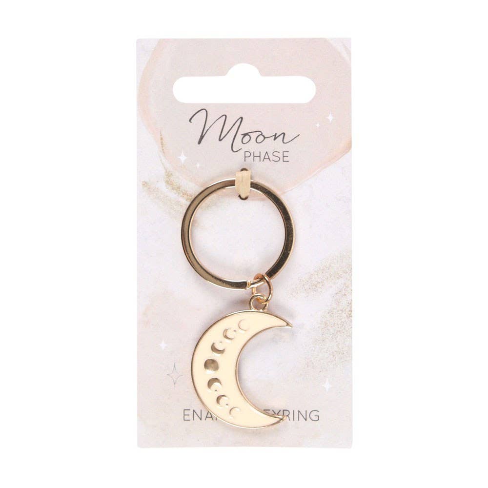 The Moon Phase Crescent Keyring