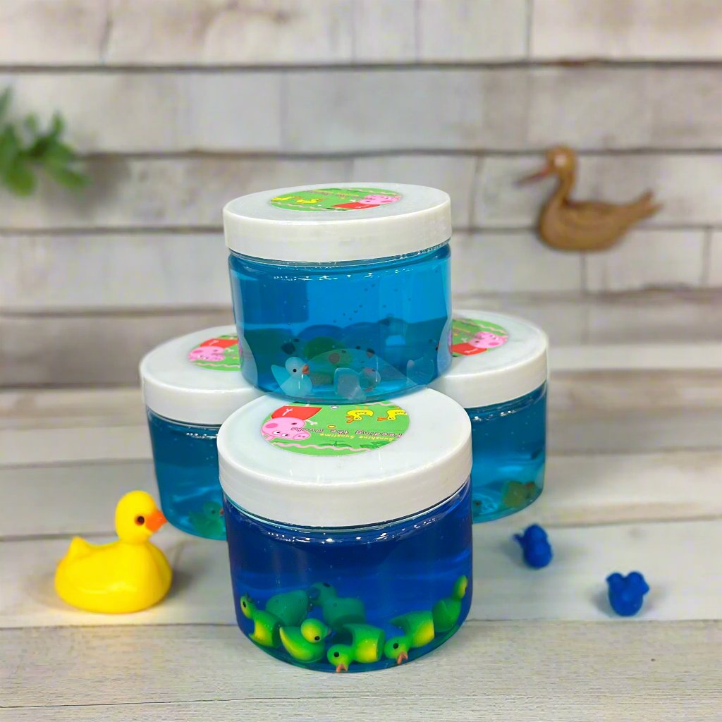 Feeding the Ducks Clear Slime with Tiny Duckies