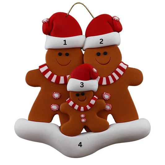 Gingerbread Family Ornaments