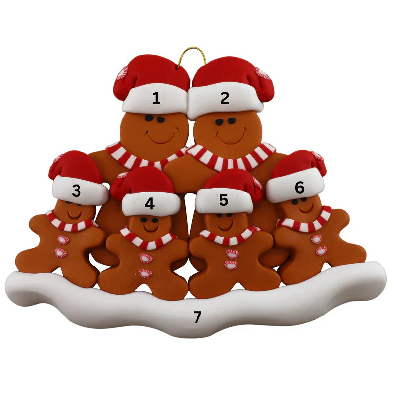 Gingerbread Family Ornaments