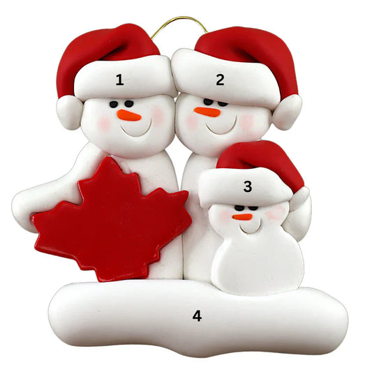 Maple Leaf Family Ornaments