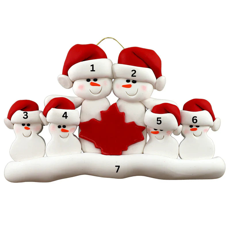 Maple Leaf Family Ornaments