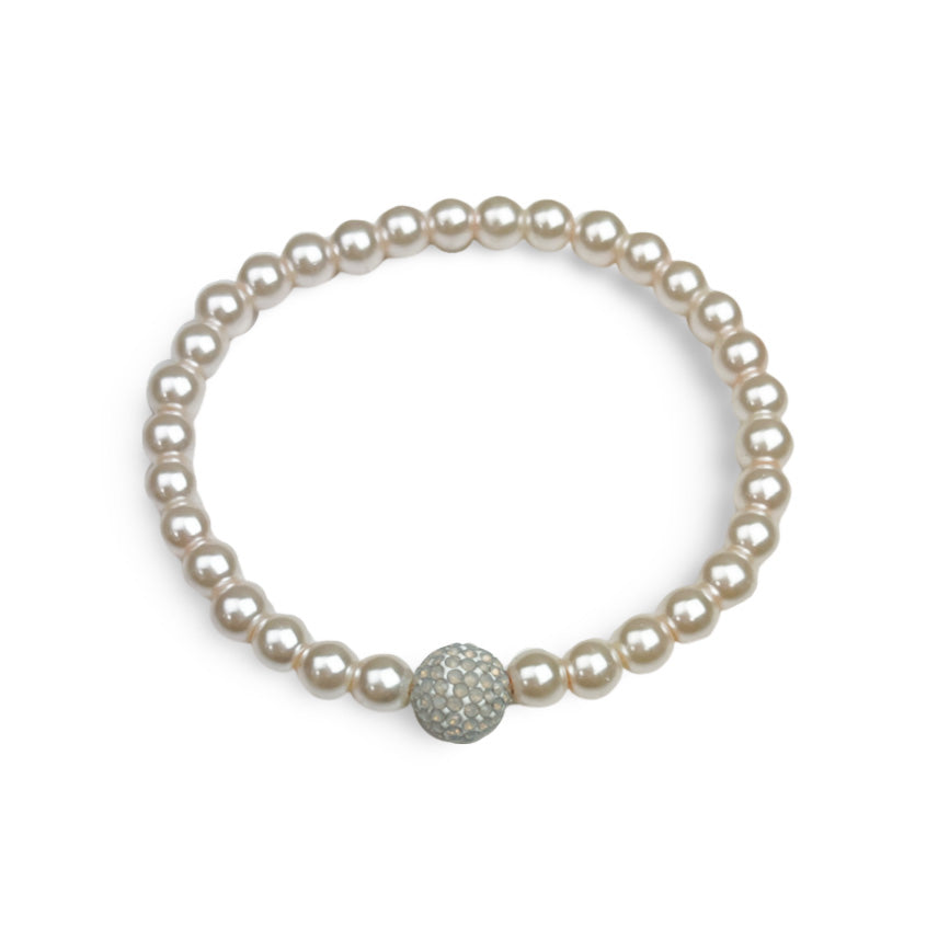 White Opal Pearl Bracelet