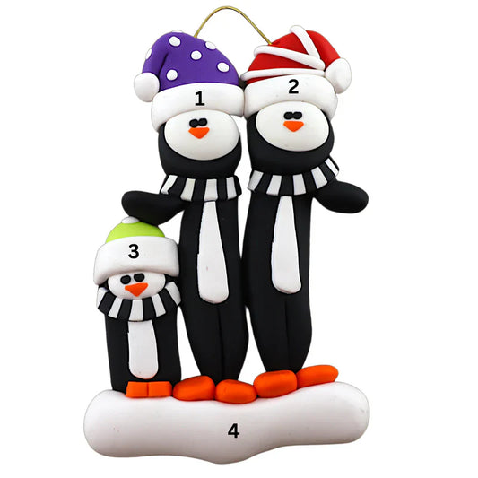 Penguin Family Ornaments