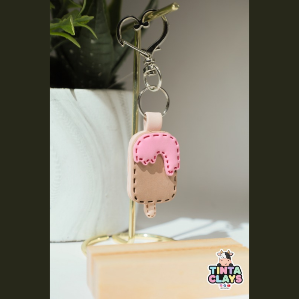 Popsicle Polymer Clay Keychain