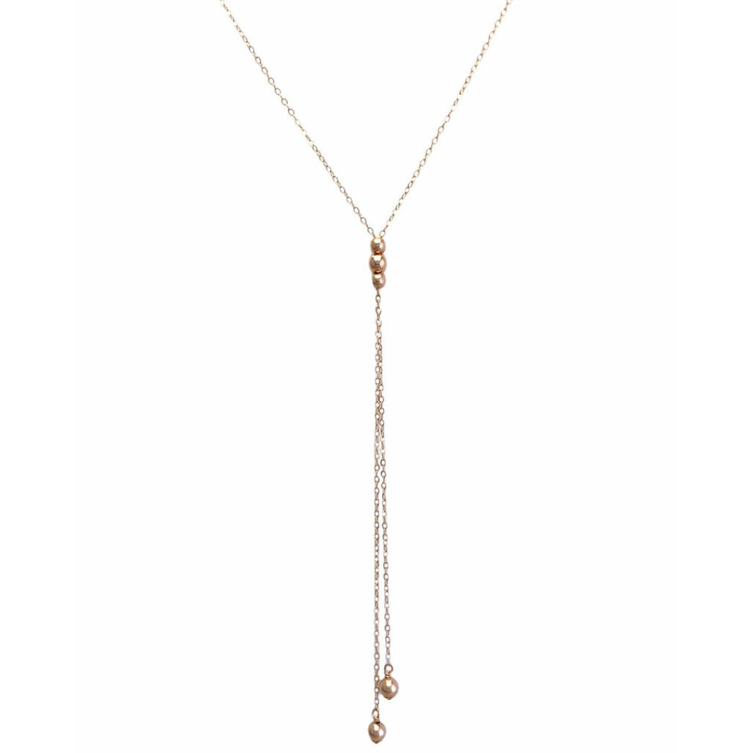 Lasso Necklace - Rose Gold