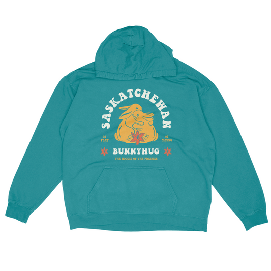 FLAT // Retro Flocked Bunnyhug LIMITED RELEASE