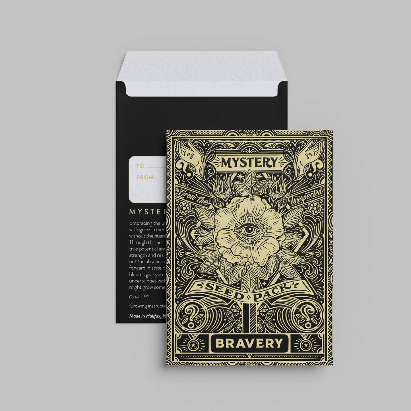 Floriography Seed Packet Countertop Display + 100 Seed Packets