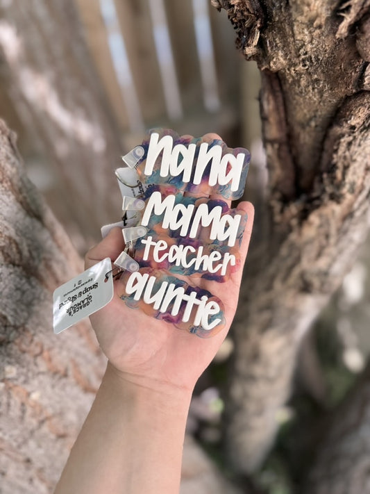 Acrylic Layered Keychain