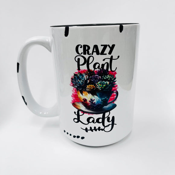 Crazy Plant Lady Farmhouse Mug