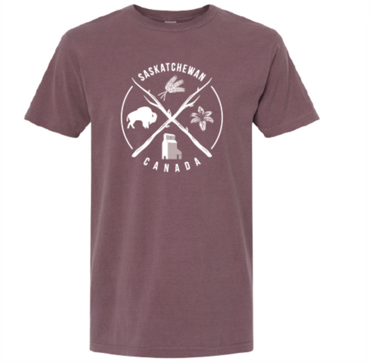 FLAT // Saskatchewan Crossed Sticks / Unisex Tshirt