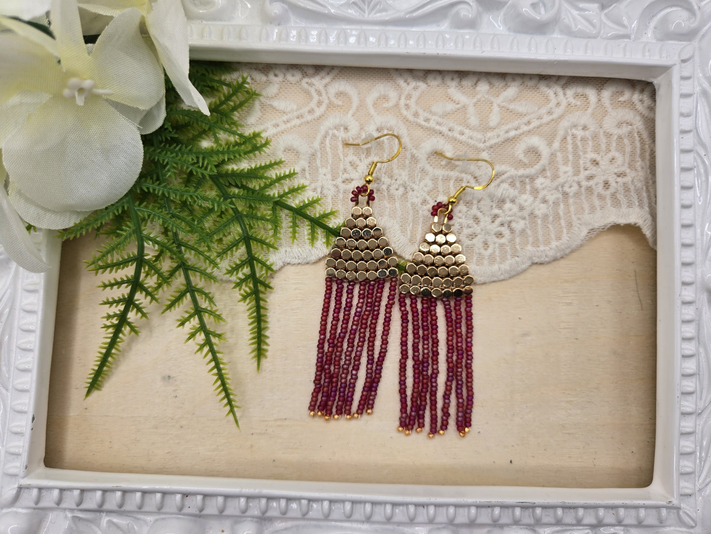 Fringe earrings